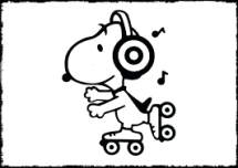 Snoopy playing